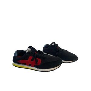Hush Puppies HW06703-001 Retro Jogger Sneakers Womens 11 Black Red Yellow Bounce